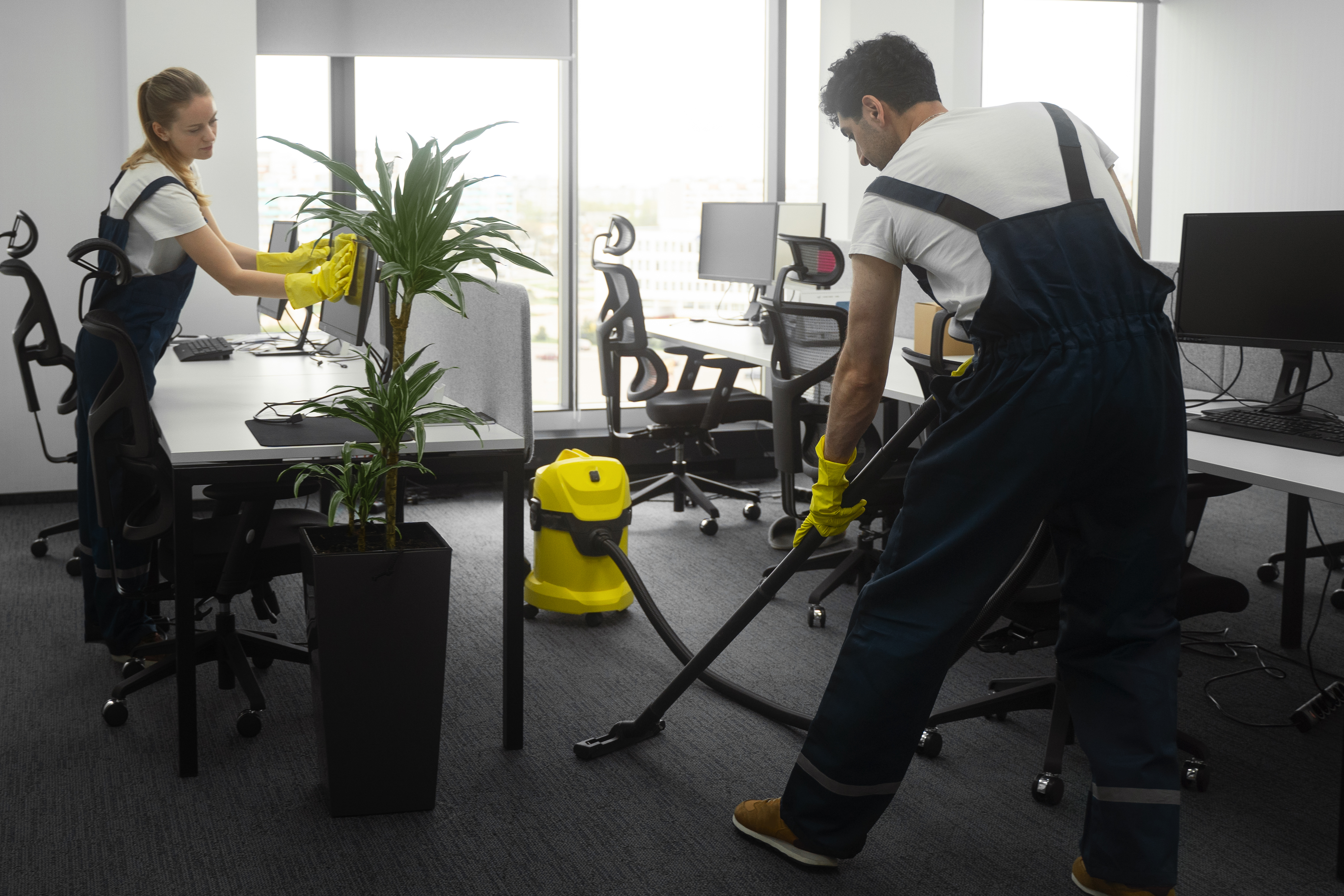 Expert commercial cleaning team providing professional cleaning services