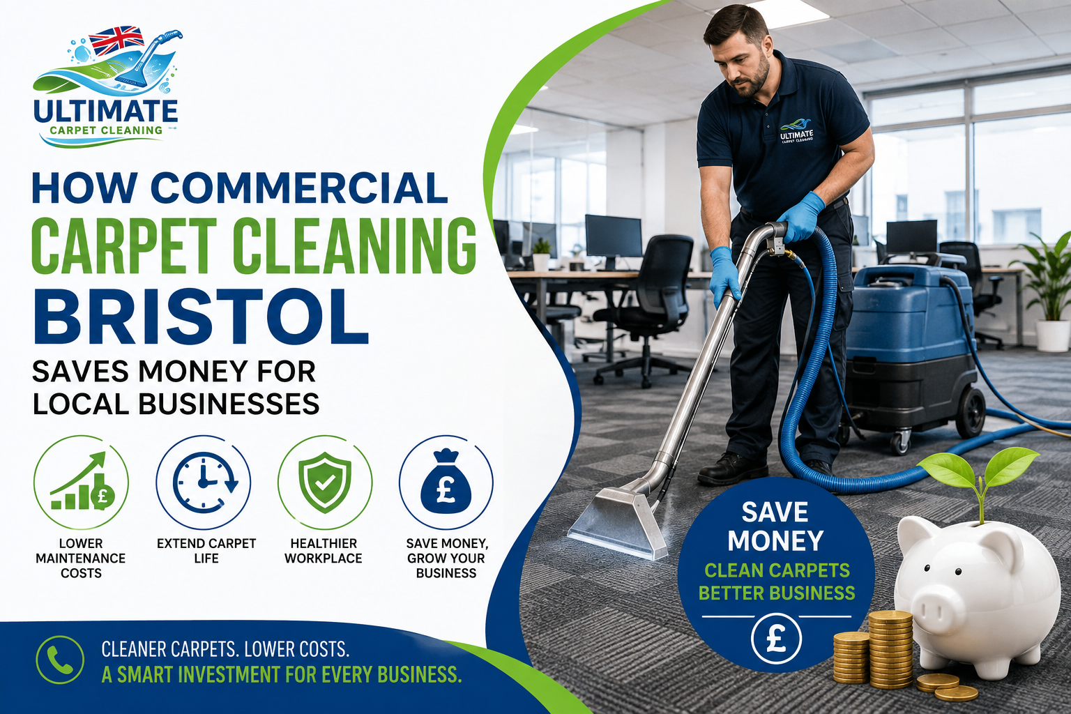 How Commercial Carpet Cleaning Bristol Saves Money for Local Businesses